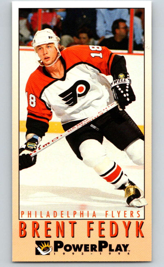 1993-94 PowerPlay #181 Brent Fedyk  Philadelphia Flyers  V77756 Image 1