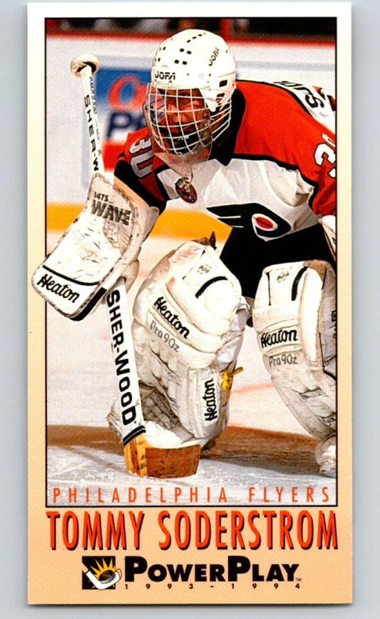 1993-94 PowerPlay #185 Tommy Soderstrom  Philadelphia Flyers  V77761 Image 1