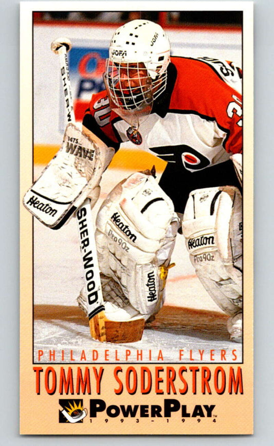 1993-94 PowerPlay #185 Tommy Soderstrom  Philadelphia Flyers  V77762 Image 1