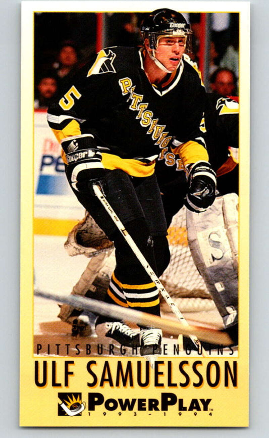 1993-94 PowerPlay #194 Ulf Samuelsson  Pittsburgh Penguins  V77780 Image 1