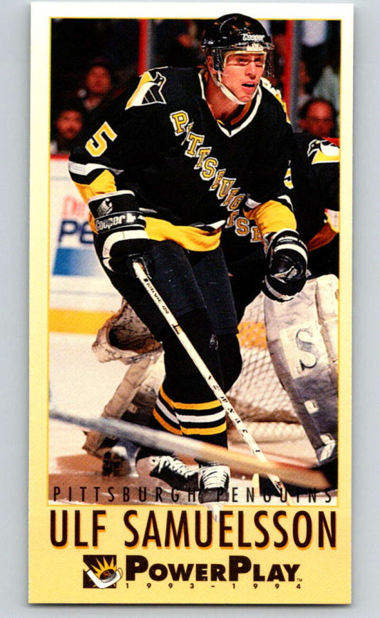 1993-94 PowerPlay #194 Ulf Samuelsson  Pittsburgh Penguins  V77781 Image 1