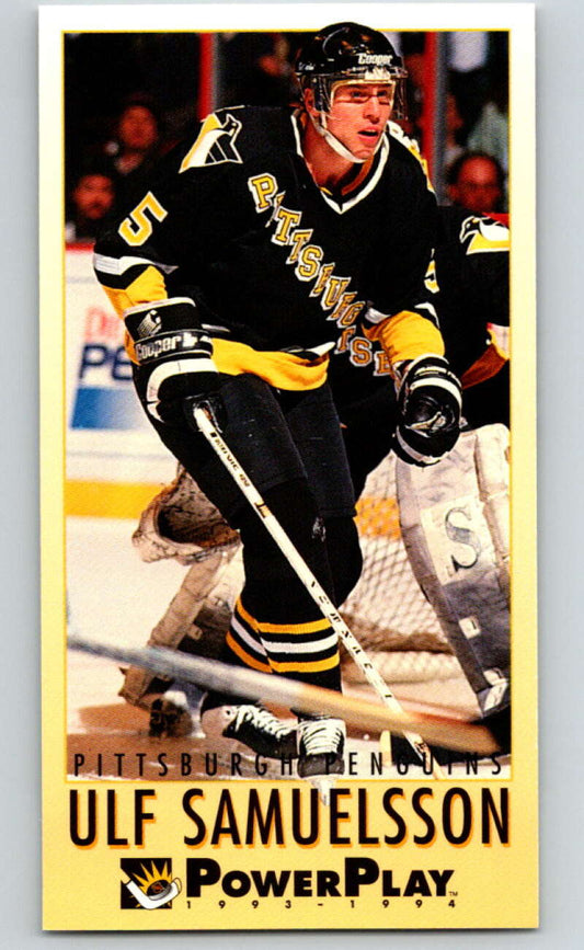 1993-94 PowerPlay #194 Ulf Samuelsson  Pittsburgh Penguins  V77782 Image 1
