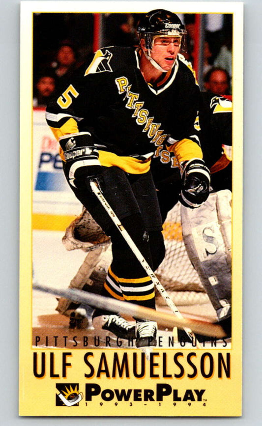 1993-94 PowerPlay #194 Ulf Samuelsson  Pittsburgh Penguins  V77783 Image 1