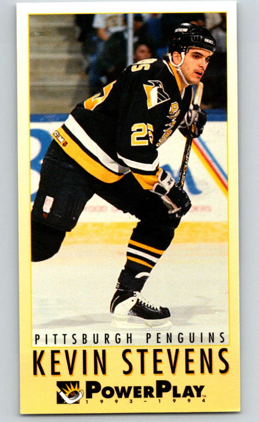 1993-94 PowerPlay #195 Kevin Stevens  Pittsburgh Penguins  V77784 Image 1