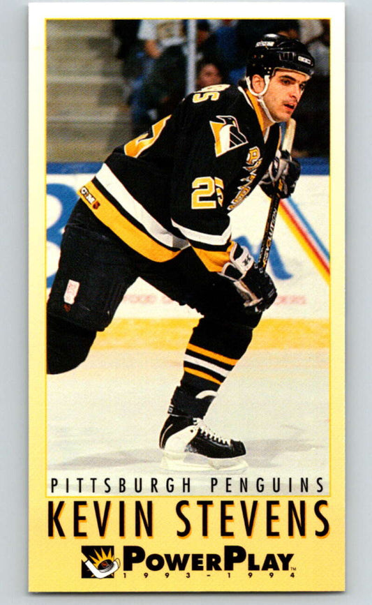 1993-94 PowerPlay #195 Kevin Stevens  Pittsburgh Penguins  V77785 Image 1