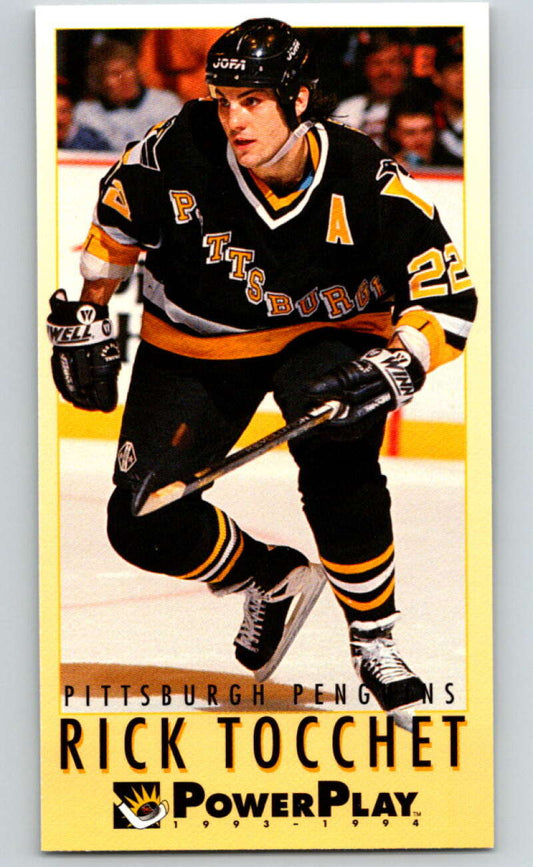 1993-94 PowerPlay #196 Rick Tocchet  Pittsburgh Penguins  V77786 Image 1