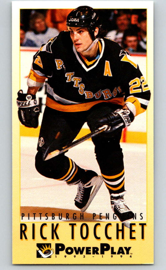 1993-94 PowerPlay #196 Rick Tocchet  Pittsburgh Penguins  V77787 Image 1