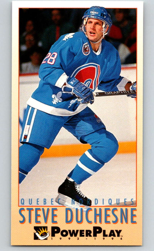 1993-94 PowerPlay #197 Steve Duchesne  Quebec Nordiques  V77788 Image 1
