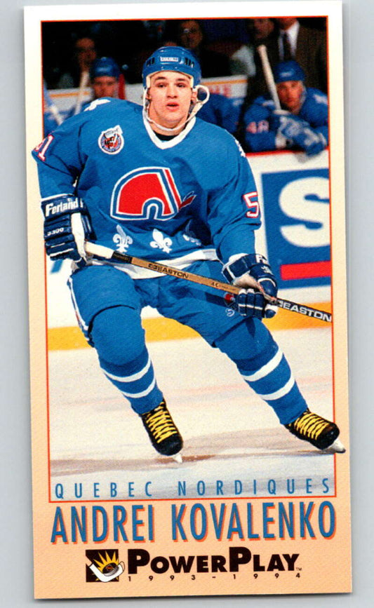 1993-94 PowerPlay #200 Andrei Kovalenko  Quebec Nordiques  V77794 Image 1