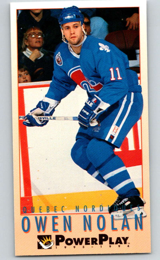 1993-94 PowerPlay #201 Owen Nolan  Quebec Nordiques  V77796 Image 1