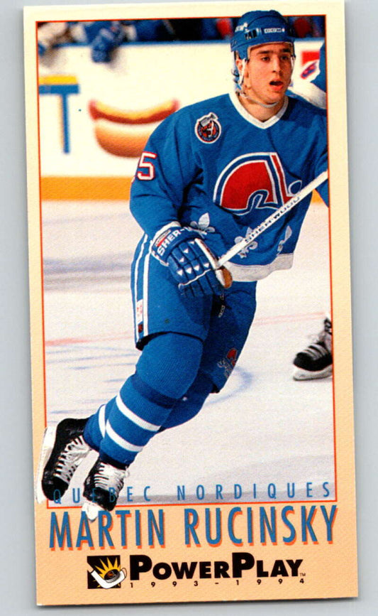 1993-94 PowerPlay #203 Martin Rucinsky  Quebec Nordiques  V77800 Image 1