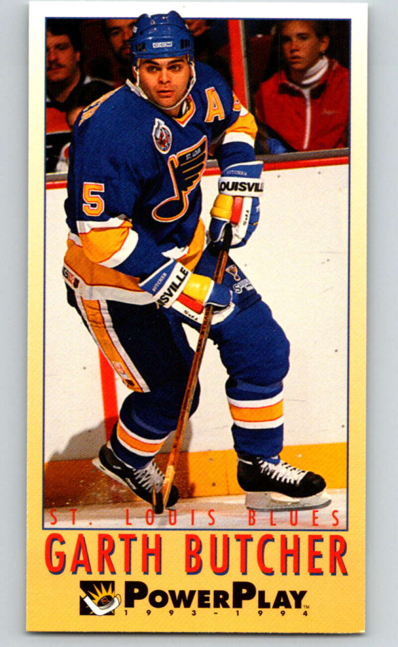 1993-94 PowerPlay #208 Garth Butcher  St. Louis Blues  V77811 Image 1