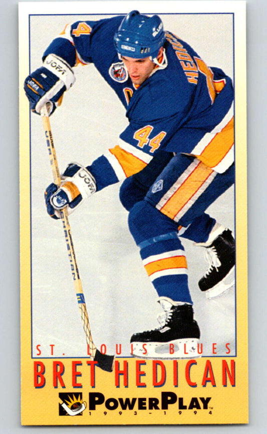 1993-94 PowerPlay #210 Bret Hedican  St. Louis Blues  V77817 Image 1