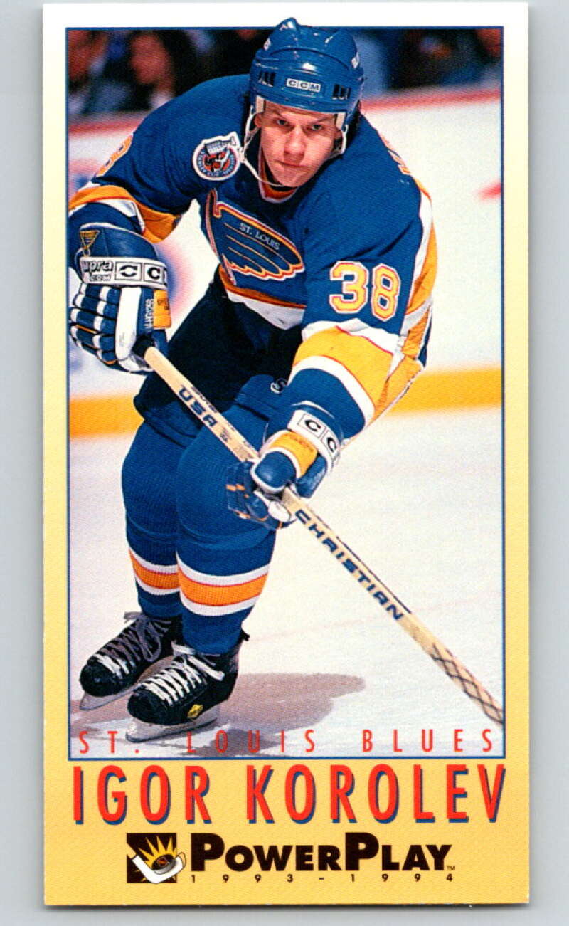 1993-94 PowerPlay #214 Igor Korolev  St. Louis Blues  V77824 Image 1