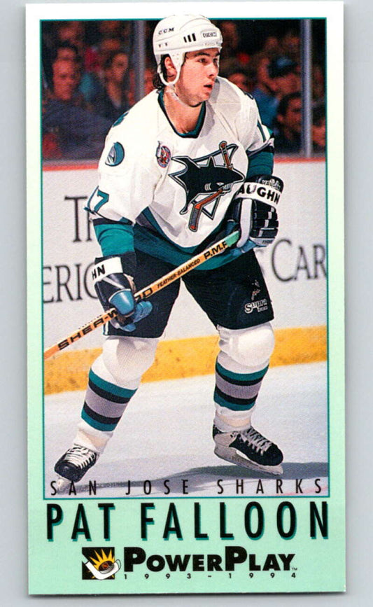 1993-94 PowerPlay #218 Pat Falloon  San Jose Sharks  V77836 Image 1