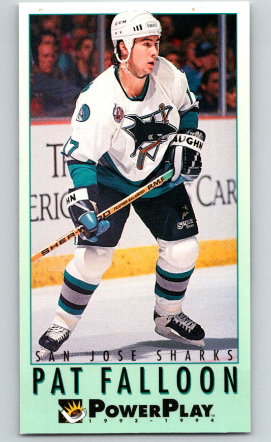 1993-94 PowerPlay #218 Pat Falloon  San Jose Sharks  V77837 Image 1