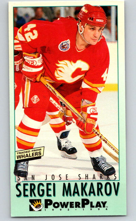 1993-94 PowerPlay #222 Sergei Makarov  San Jose Sharks  V77847 Image 1