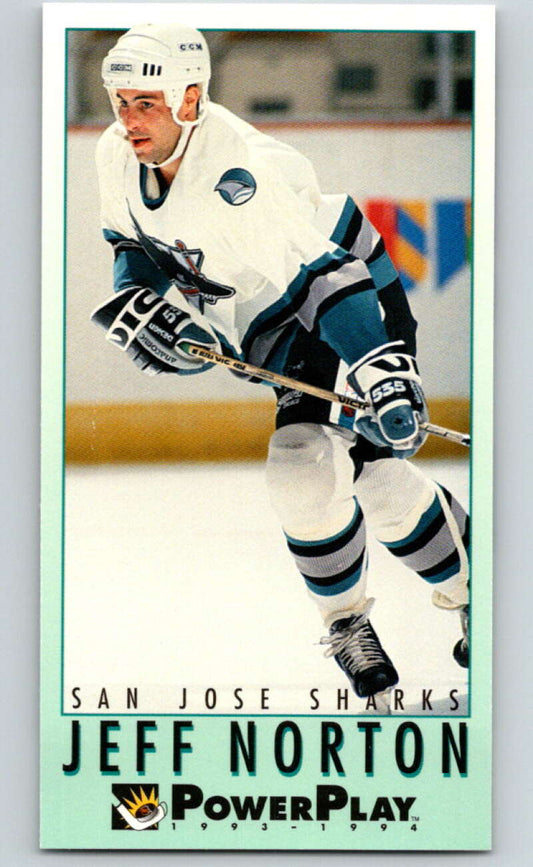 1993-94 PowerPlay #223 Jeff Norton  San Jose Sharks  V77849 Image 1