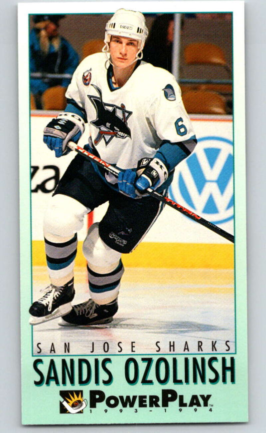 1993-94 PowerPlay #225 Sandis Ozolinsh  San Jose Sharks  V77853 Image 1