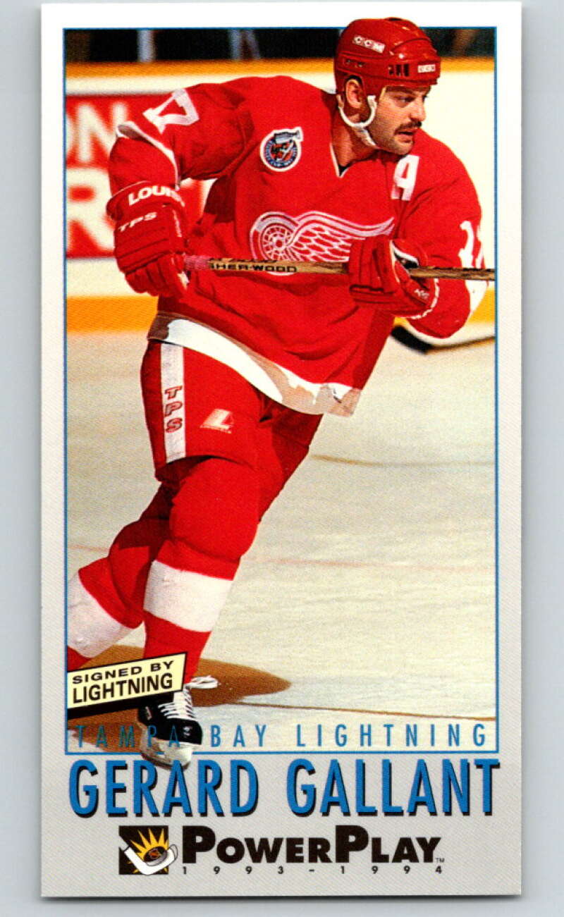 1993-94 PowerPlay #230 Gerard Gallant  Tampa Bay Lightning  V77863 Image 1