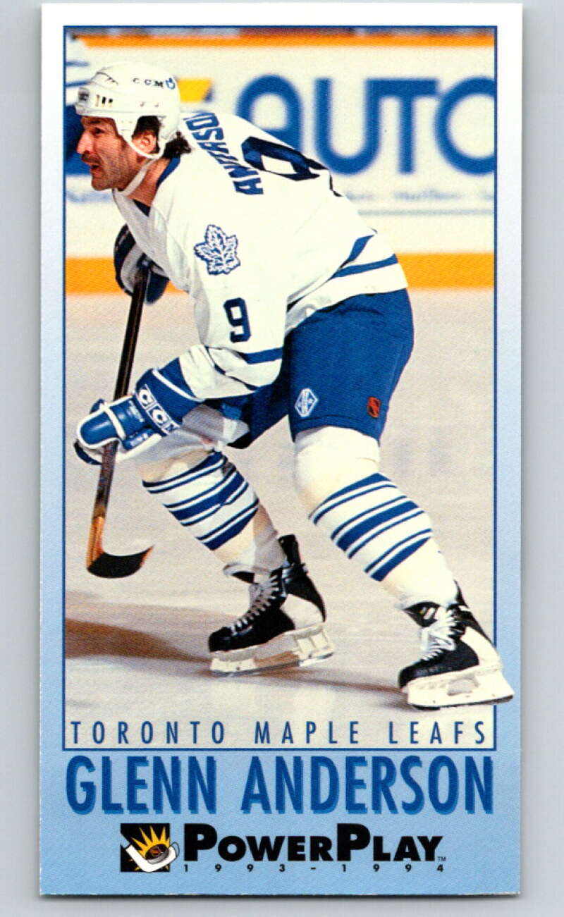 1993-94 PowerPlay #237 Glenn Anderson  Toronto Maple Leafs  V77878 Image 1