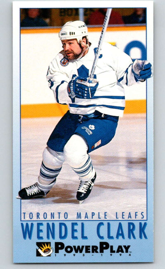 1993-94 PowerPlay #241 Wendel Clark  Toronto Maple Leafs  V77883 Image 1