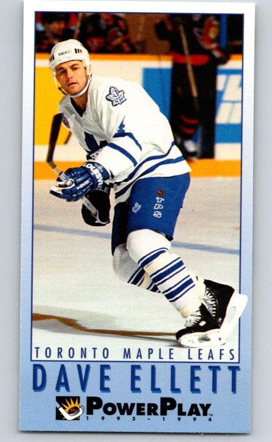 1993-94 PowerPlay #243 Dave Ellett  Toronto Maple Leafs  V77888 Image 1
