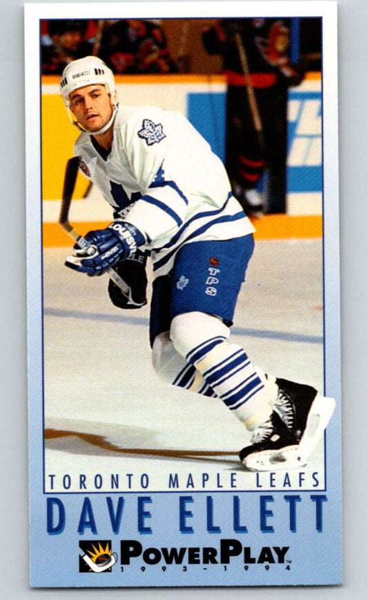 1993-94 PowerPlay #243 Dave Ellett  Toronto Maple Leafs  V77889 Image 1