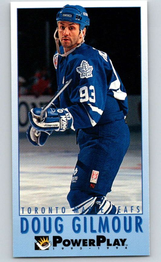 1993-94 PowerPlay #244 Doug Gilmour  Toronto Maple Leafs  V77892 Image 1