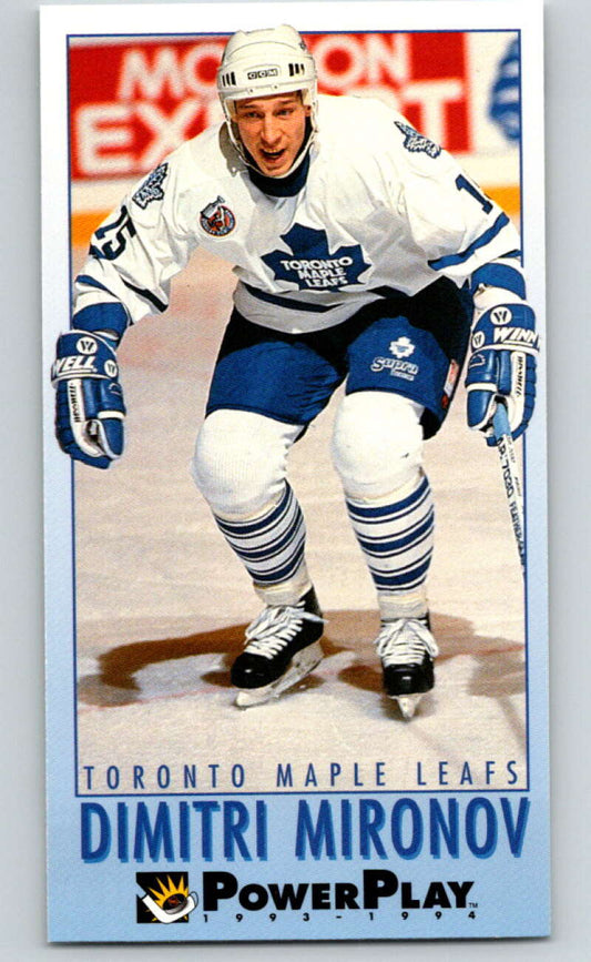 1993-94 PowerPlay #245 Dimitri Mironov  Toronto Maple Leafs  V77893 Image 1