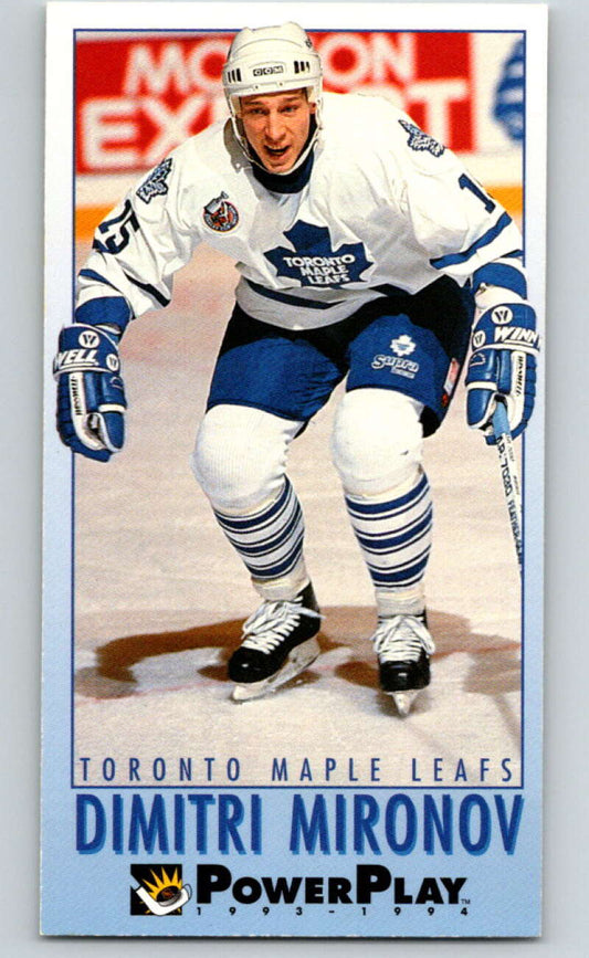 1993-94 PowerPlay #245 Dimitri Mironov  Toronto Maple Leafs  V77894 Image 1
