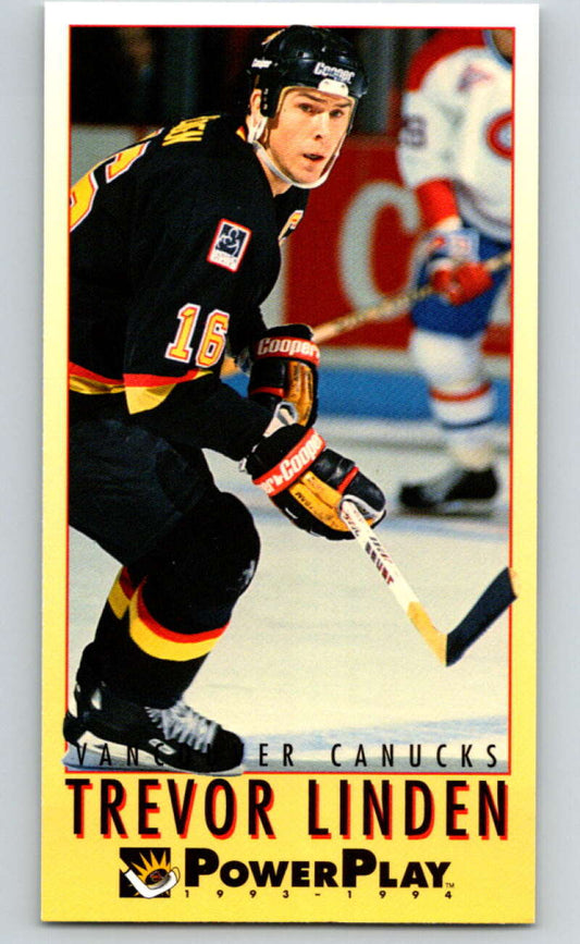 1993-94 PowerPlay #251 Trevor Linden  Vancouver Canucks  V77909 Image 1