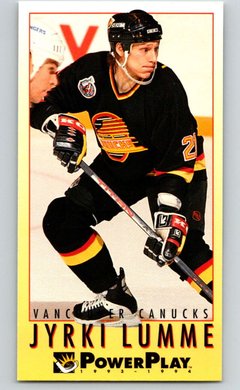 1993-94 PowerPlay #252 Jyrki Lumme  Vancouver Canucks  V77911 Image 1