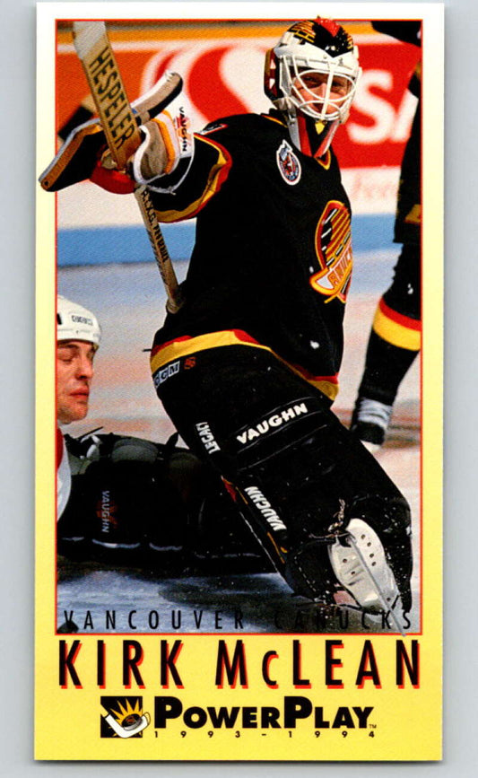1993-94 PowerPlay #253 Kirk McLean  Vancouver Canucks  V77912 Image 1