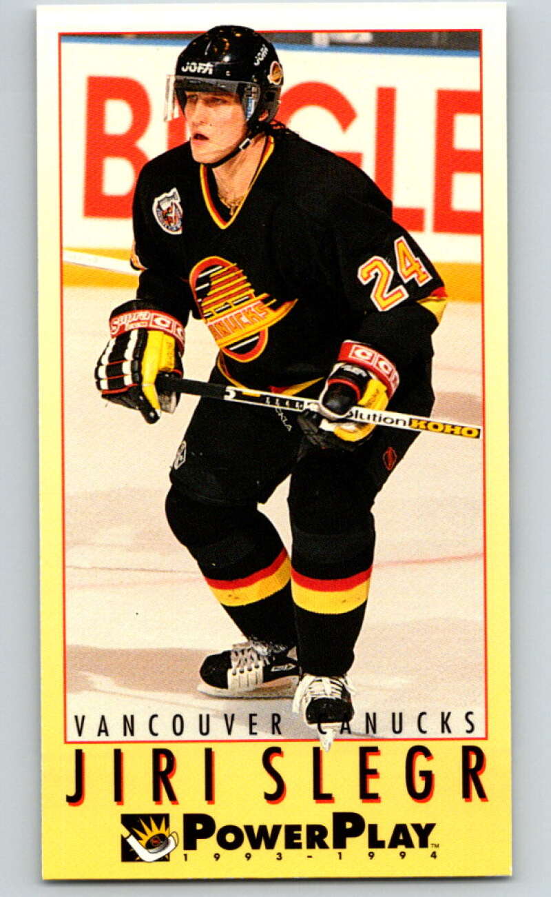 1993-94 PowerPlay #256 Jiri Slegr  Vancouver Canucks  V77918 Image 1