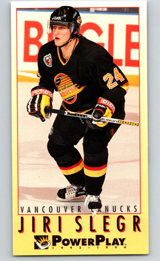 1993-94 PowerPlay #256 Jiri Slegr  Vancouver Canucks  V77920 Image 1