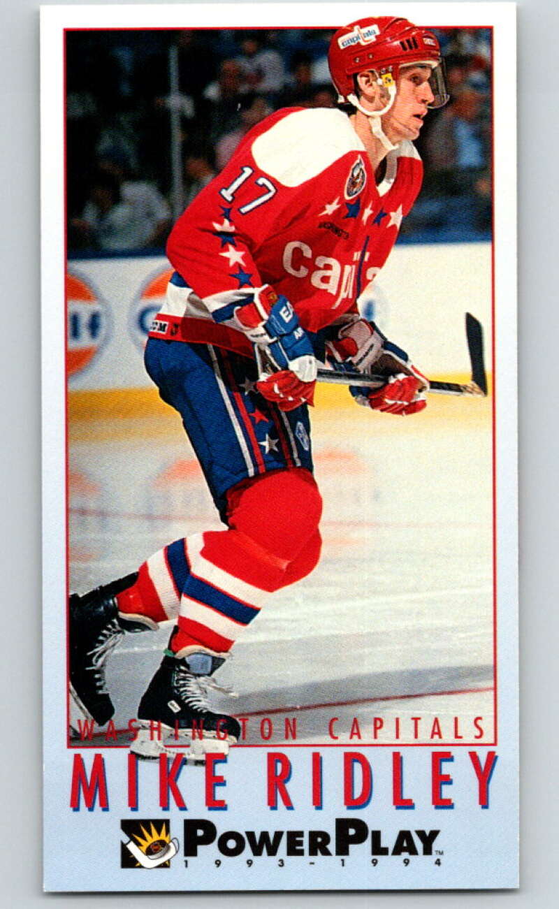1993-94 PowerPlay #266 Mike Ridley  Washington Capitals  V77942 Image 1
