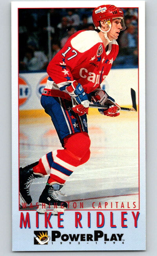 1993-94 PowerPlay #266 Mike Ridley  Washington Capitals  V77942 Image 1
