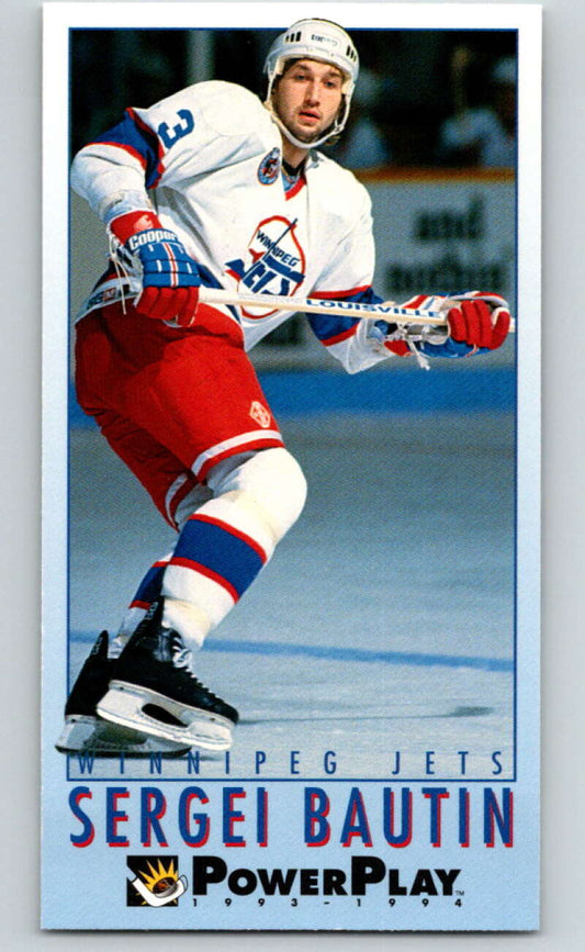1993-94 PowerPlay #268 Sergei Bautin  Winnipeg Jets  V77946 Image 1