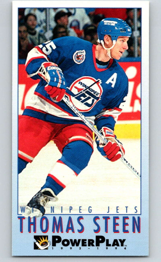 1993-94 PowerPlay #275 Thomas Steen  Winnipeg Jets  V77959 Image 1