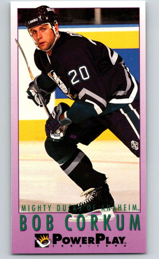 1993-94 PowerPlay #282 Bob Corkum  Anaheim Ducks  V77972 Image 1
