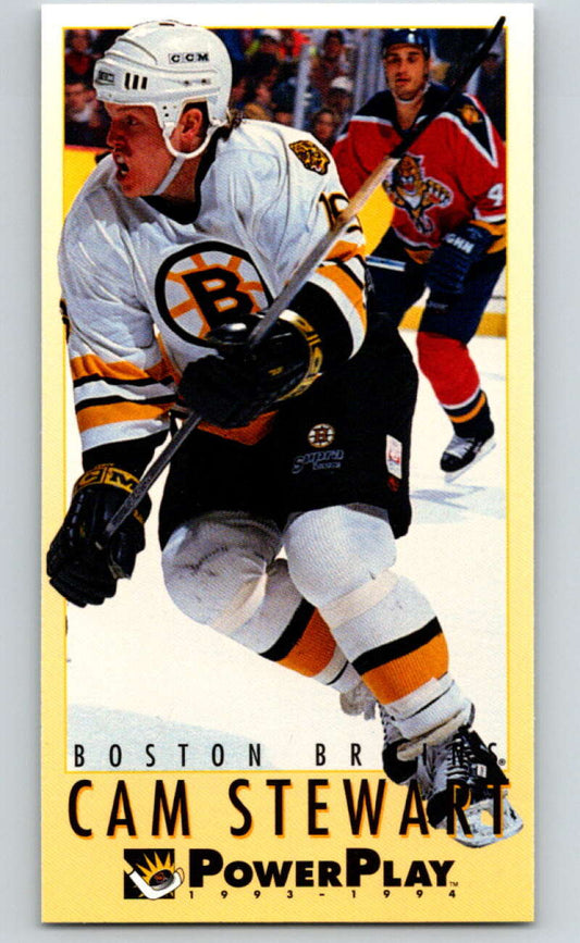 1993-94 PowerPlay #292 Cam Stewart  RC Rookie Boston Bruins  V77985 Image 1