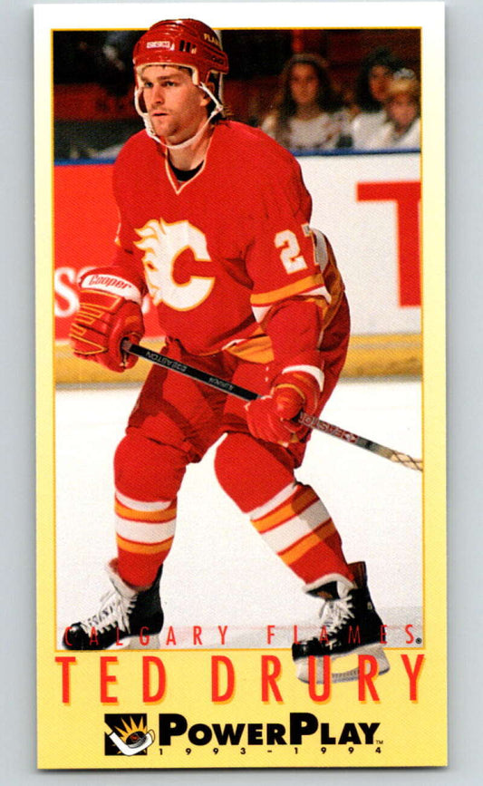 1993-94 PowerPlay #303 Ted Drury  Calgary Flames  V77996 Image 1