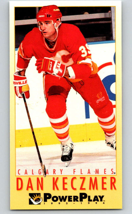 1993-94 PowerPlay #304 Dan Keczmer  RC Rookie Calgary Flames  V77997 Image 1