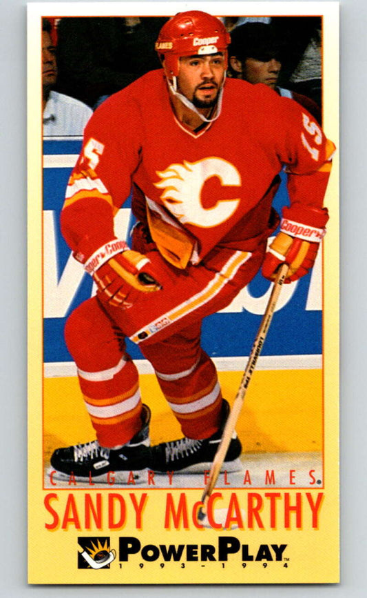 1993-94 PowerPlay #306 Sandy McCarthy  Calgary Flames  V77998 Image 1