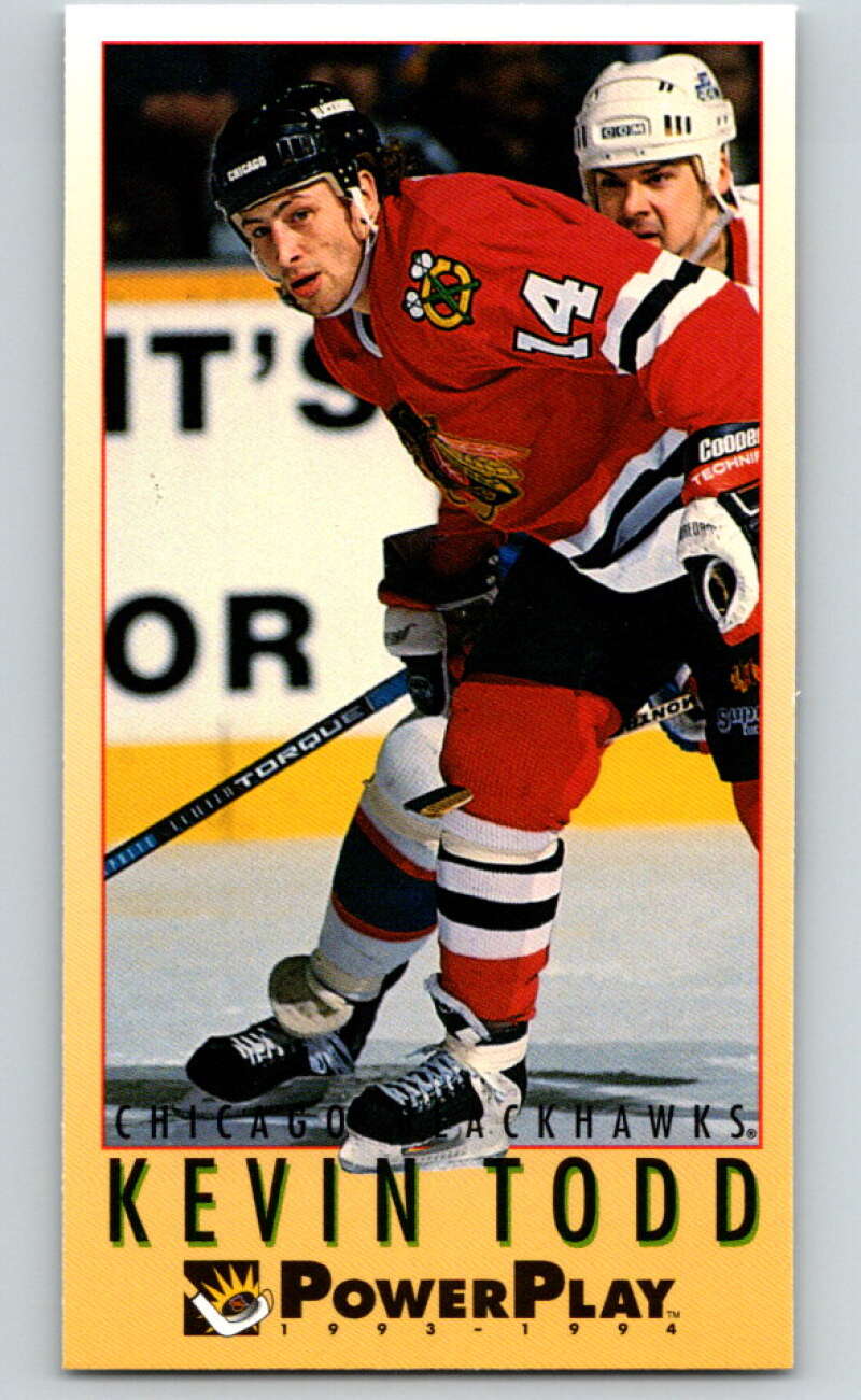 1993-94 PowerPlay #318 Kevin Todd  Chicago Blackhawks  V78013 Image 1