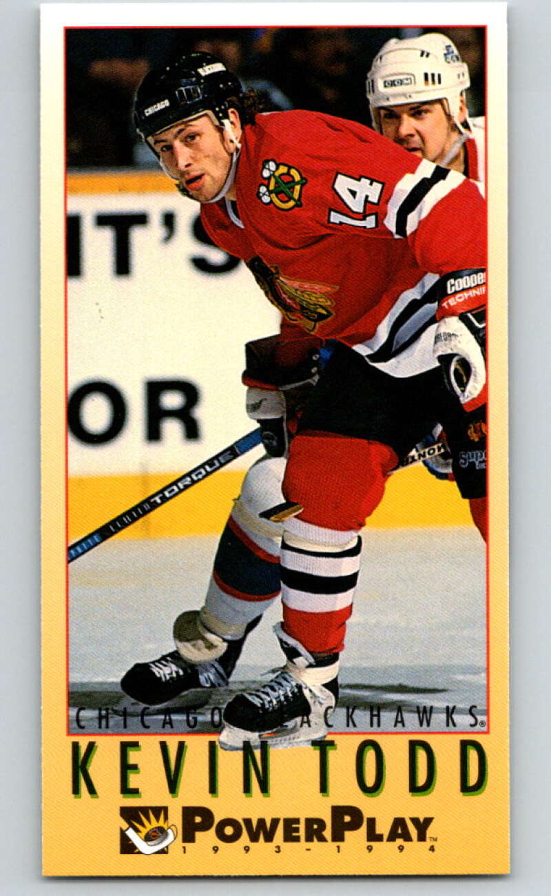 1993-94 PowerPlay #318 Kevin Todd  Chicago Blackhawks  V78015 Image 1