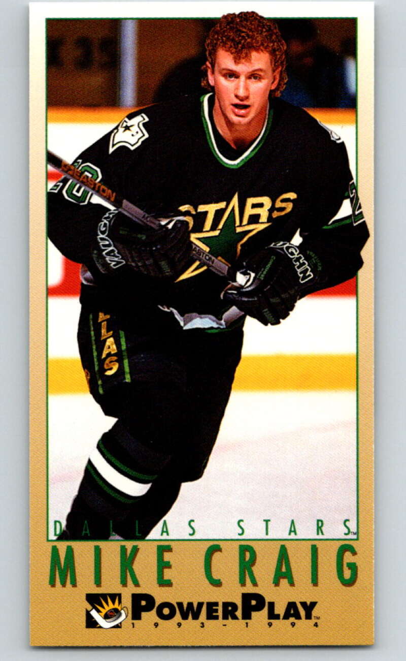 1993-94 PowerPlay #322 Mike Craig  Dallas Stars  V78020 Image 1