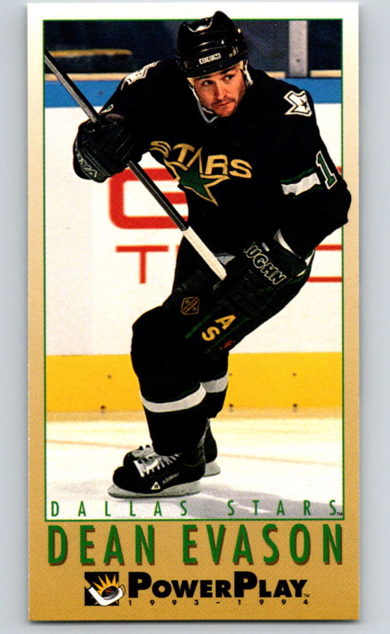 1993-94 PowerPlay #323 Dean Evason  Dallas Stars  V78022 Image 1
