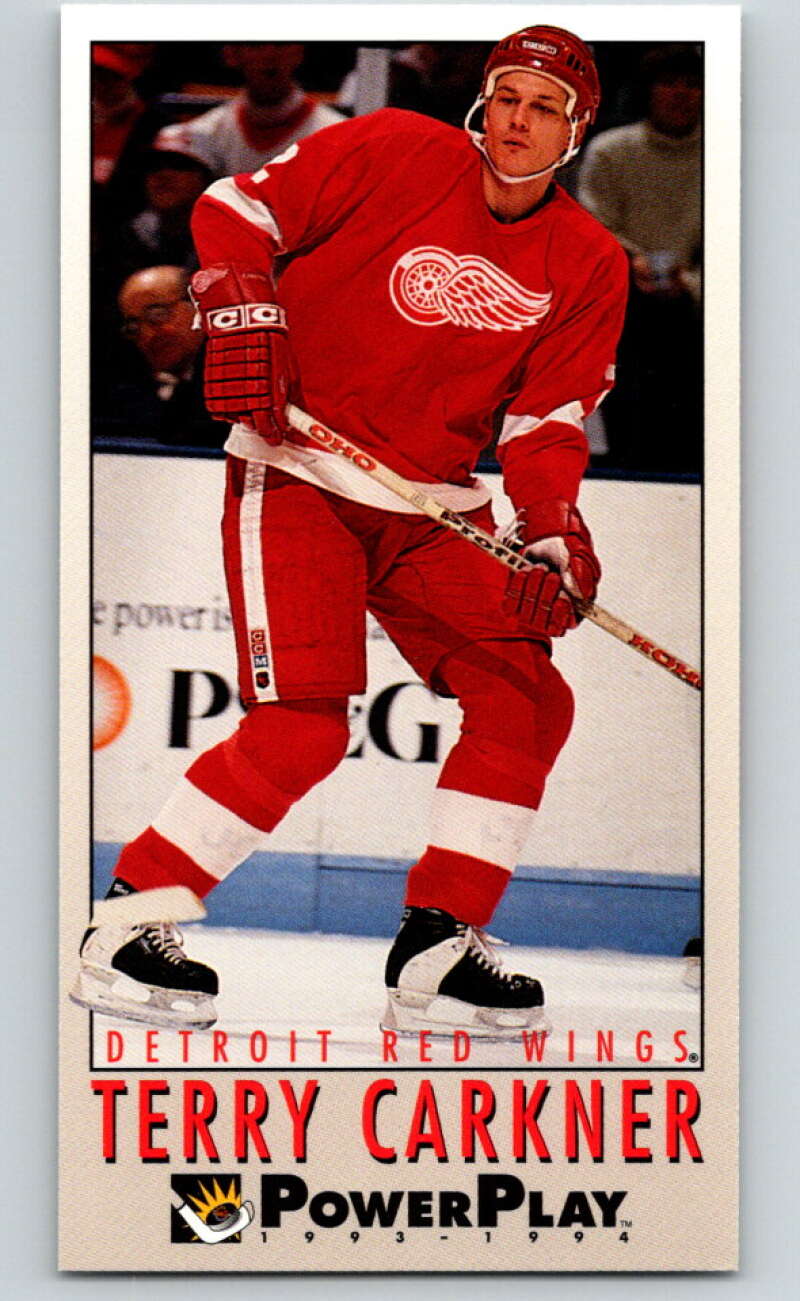 1993-94 PowerPlay #328 Terry Carkner  Detroit Red Wings  V78026 Image 1